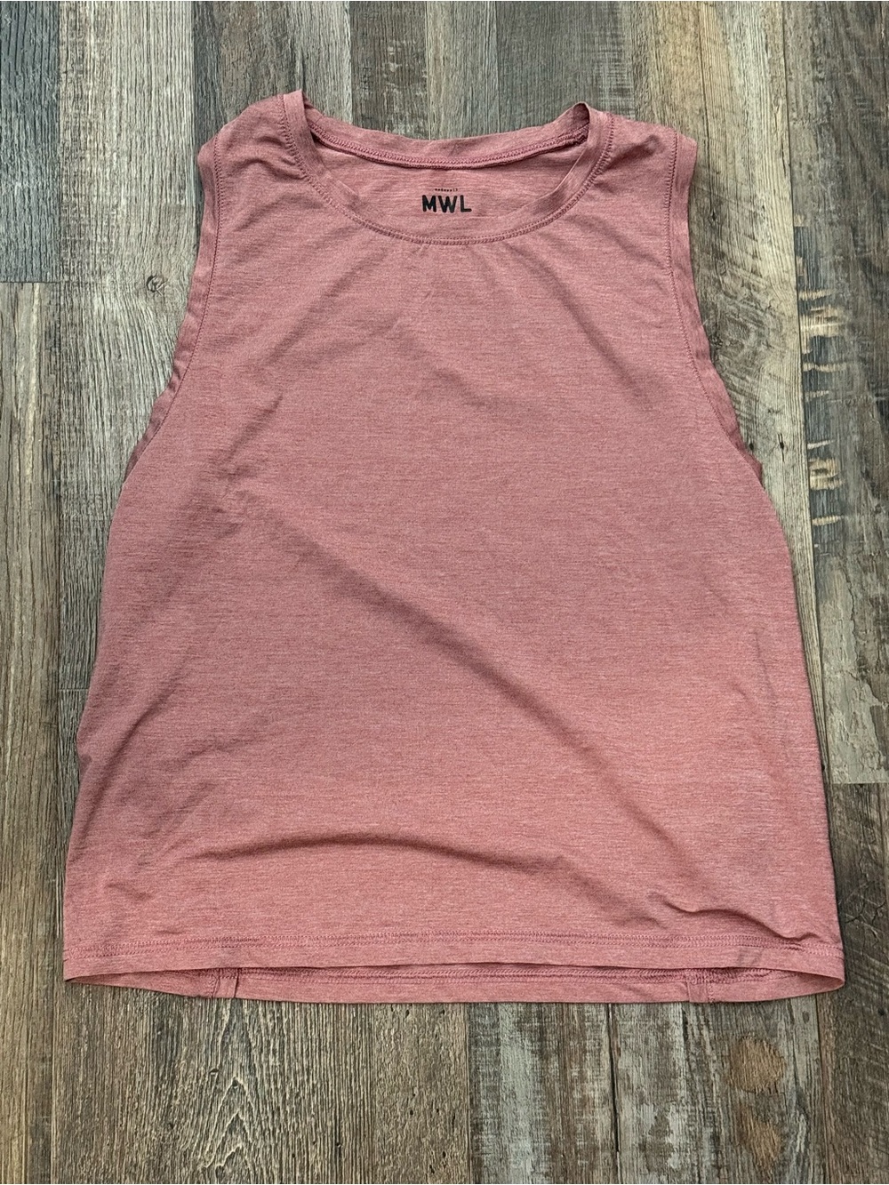 Madewell Sleeveless Muscle Tee in Rose